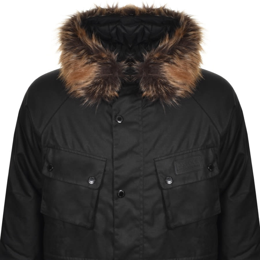Alternative Image for ProductBarbour International Race Wax Parka Black2